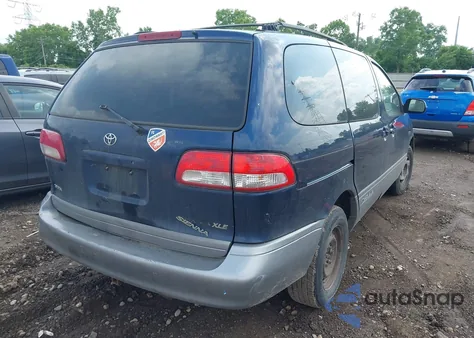 2002 Toyota Sienna Xle из США, поврежденный, VIN 4T3ZF13C32U484679